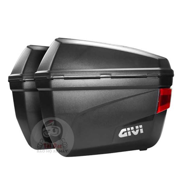 Thùng hông GIVI E22N | Thùng GIVI gắn 2 bên hông xe máy đi phượt