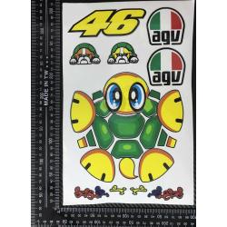 Decal, sticker AGV Con Rùa Tartaruga 46