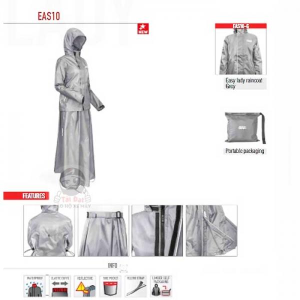Rain suit Givi EAS10 for lady - Rain coat, skirt, suit for women