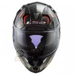 LS2 Challenger FF327 Carbon Alloy Red Helmet - Top LS2 Helmet