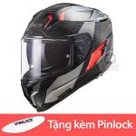 LS2 Challenger FF327 Carbon Alloy Red Helmet - Top LS2 Helmet