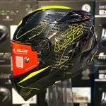 LS2 Challenger FF327 Carbon Fold Yellow Helmet - Top LS2 Helmet
