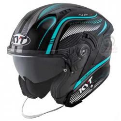 KYT NFJ Radar Aqua Blue Helmet