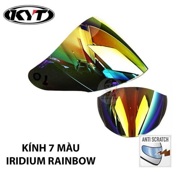 KYT Venom visor Iridium Rainbow - KYT Venom face shield